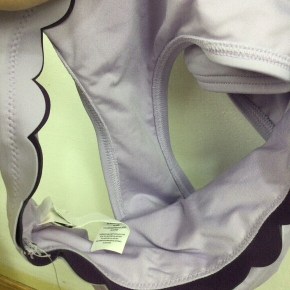 Kate Spade New York Womens Scalloped Hipster Bikini Bottom Lilac Size XL NWT - Picture 6 of 7